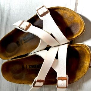 White Birkenstock Sandals